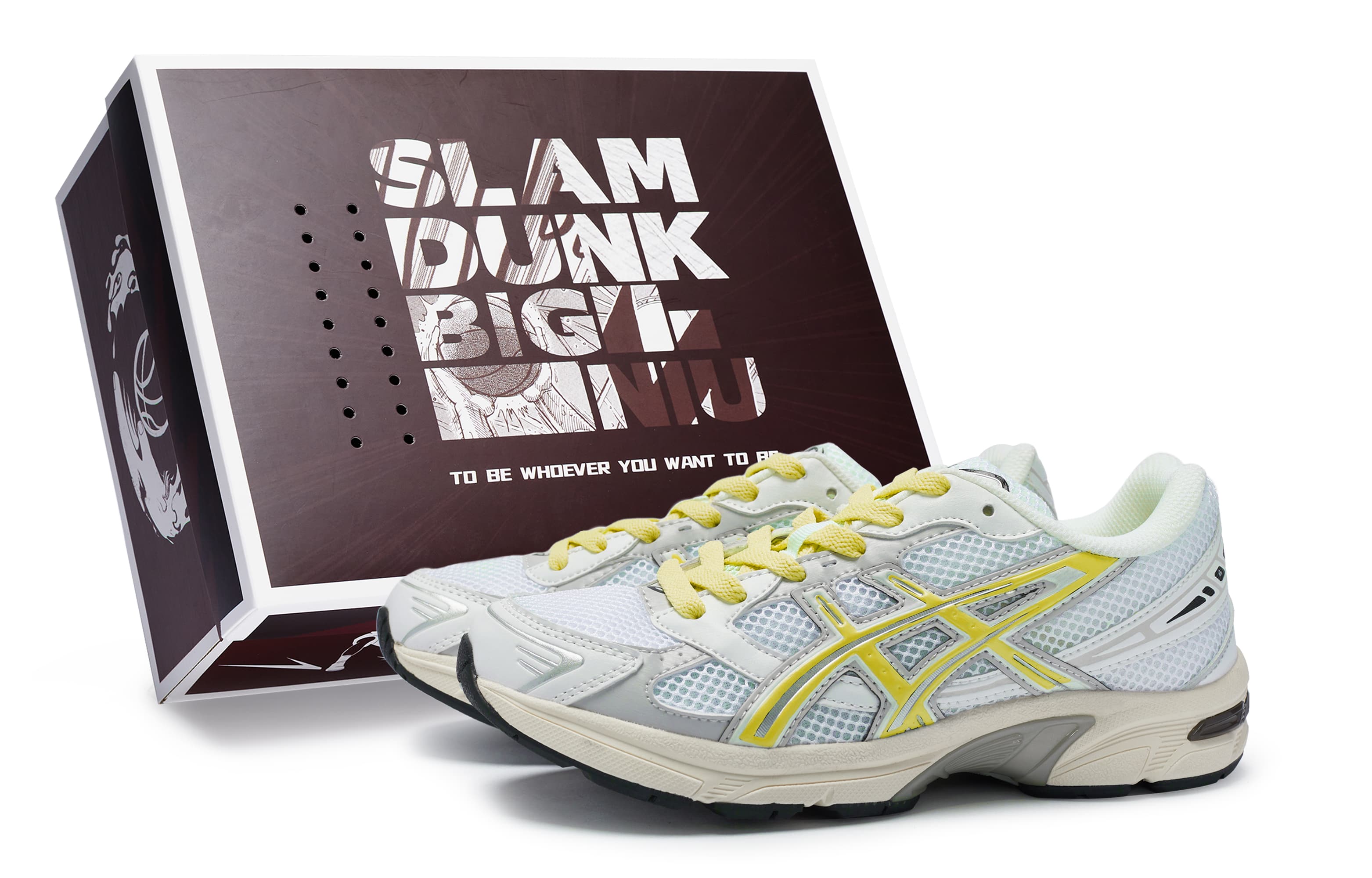 Asics Gel-1130 Cushioning Wear-Resistant Low-Top Casual Running Shoes Unisex White Gray Yellow