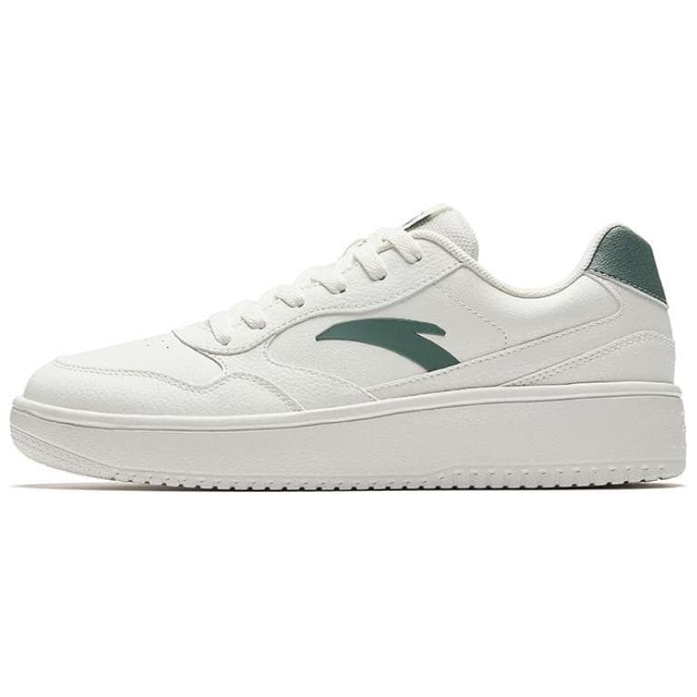 Anta 'Light Journey' Platform Classic Versatile Slip-Resistant Wear-Resistant Balanced Lightweight Height-Increasing Low-Top Sneakers Men's White-Green