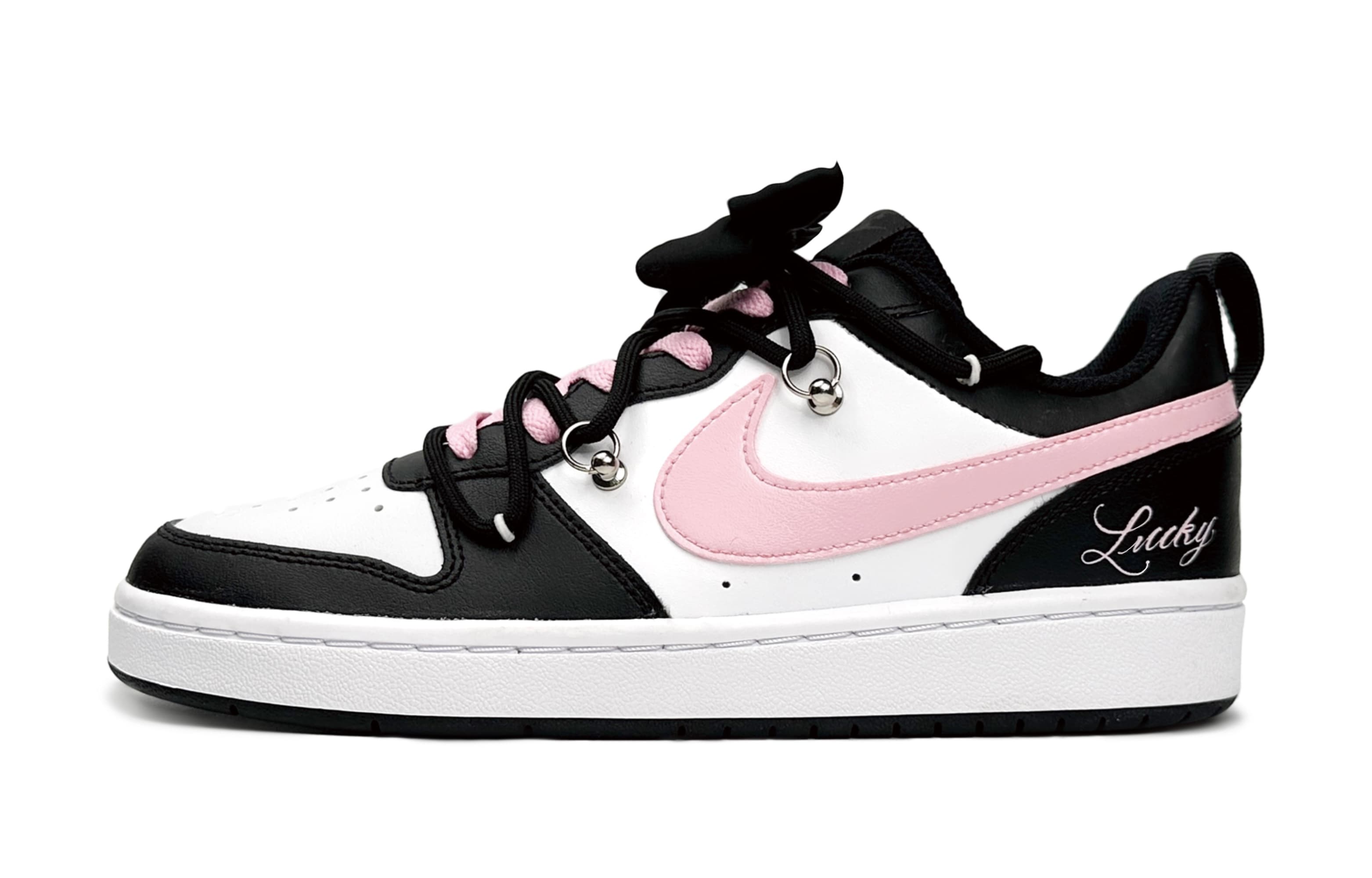 Nike Court Borough Skateboard Shoes Women's Low-Top Pink