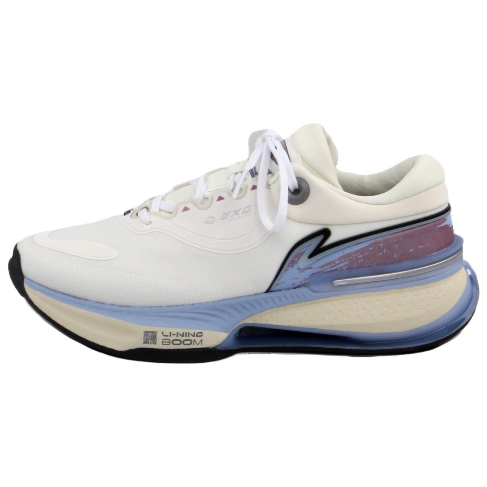 LiNing Exceed 8 Supportive And Elastic Low-Top Casual Shoes Men's White Blue