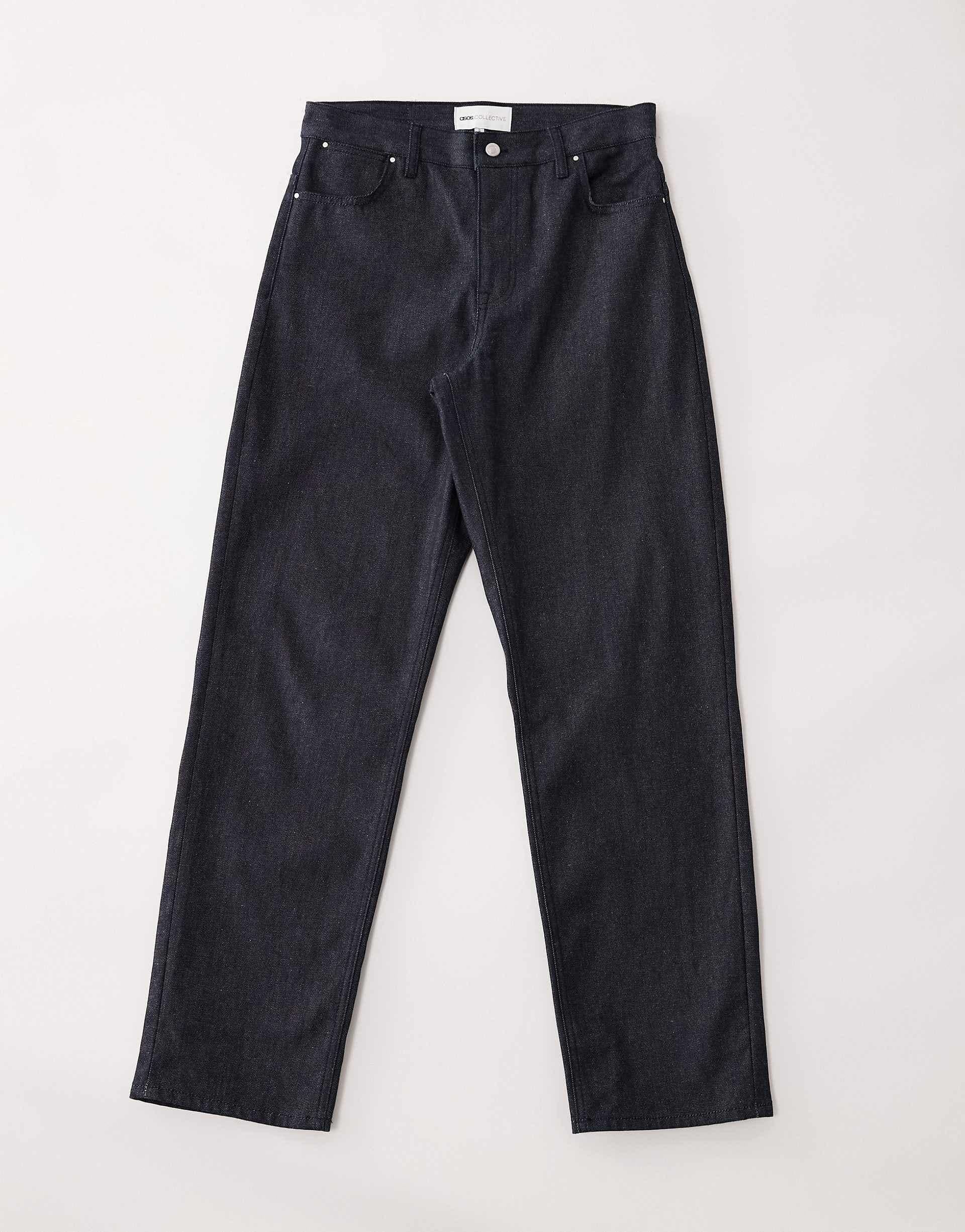 ASOS COLLECTIVE AC-B-253 signature straight fit jeans in raw denim