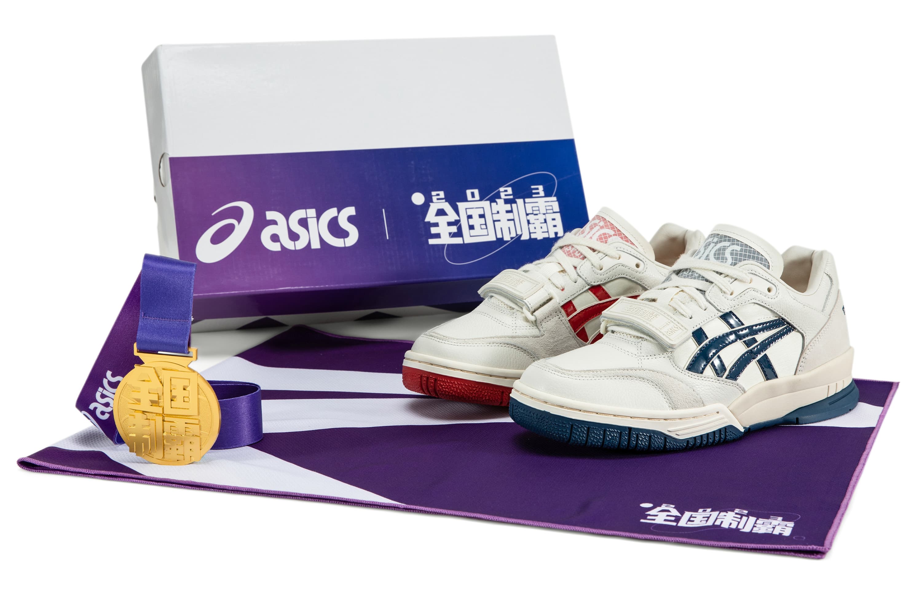 Asics Gel-Spotlyte Vintage Basketball Shoes Unisex Low-Top Blue Red