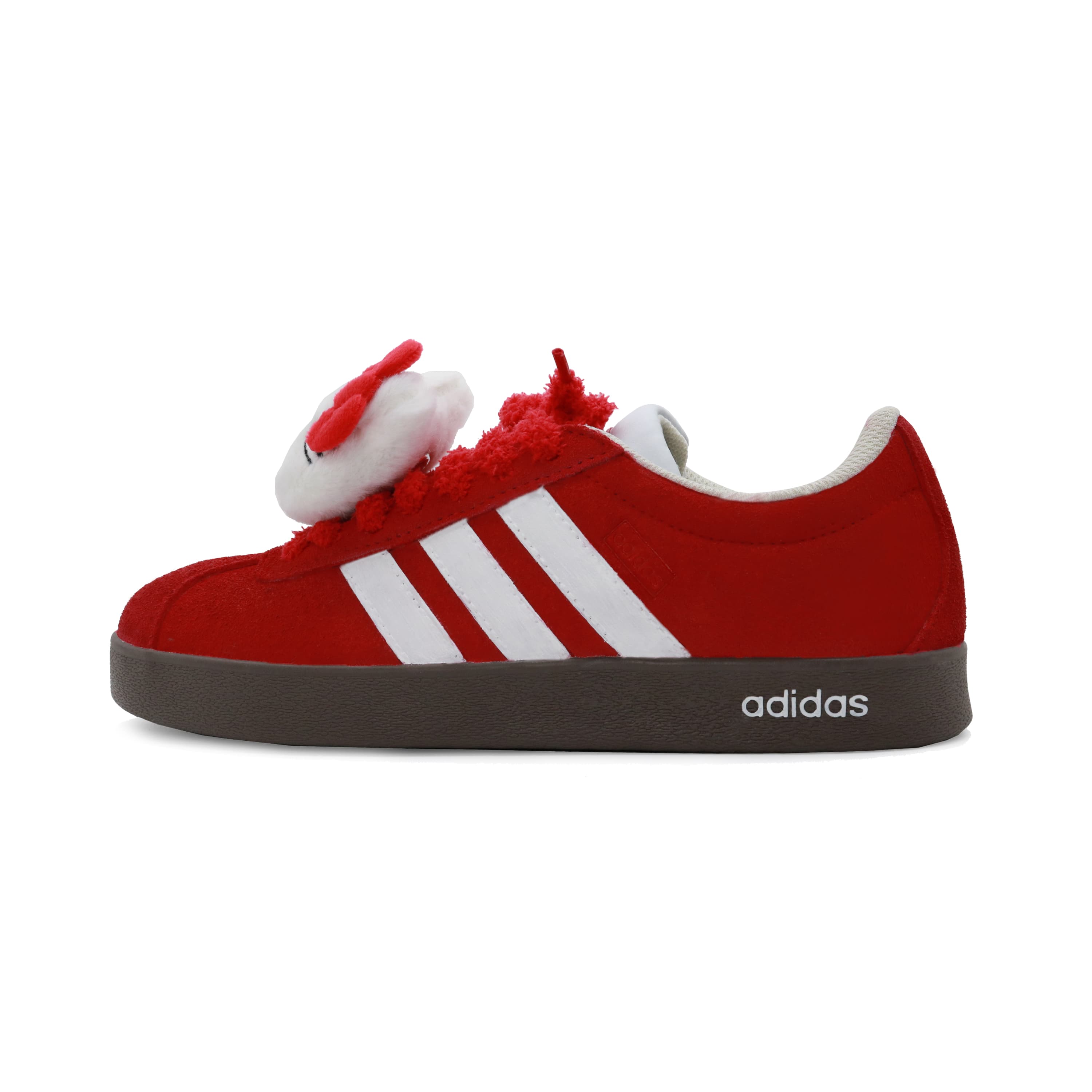 Adidas Neo VL Court 2.0 Titi Kitten Wear-resistant And Lightweight Low-Top Skateboard Shoes Unisex Red White