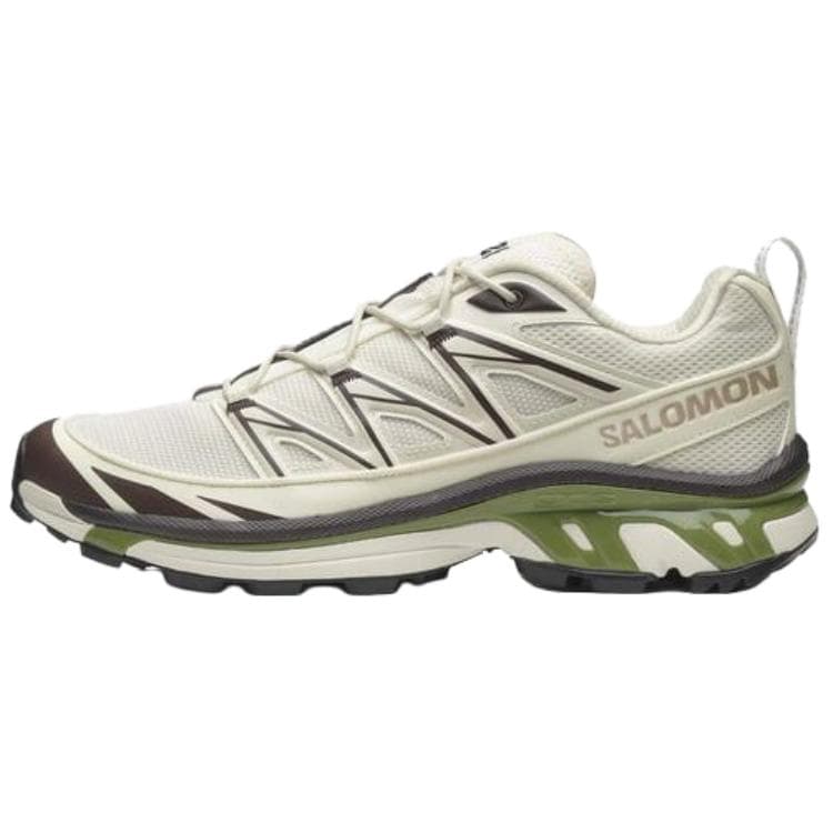 SALOMON XT 6 Cushioning, Wear Resistant Low top Long Distance Running Shoes Unisex Beige Green