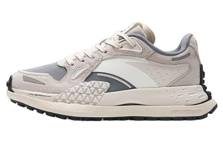 Anta Life Collection Star 202 Anti-Slip Wear-Resistant Low-Top Sports Casual Shoes Women's White Gray