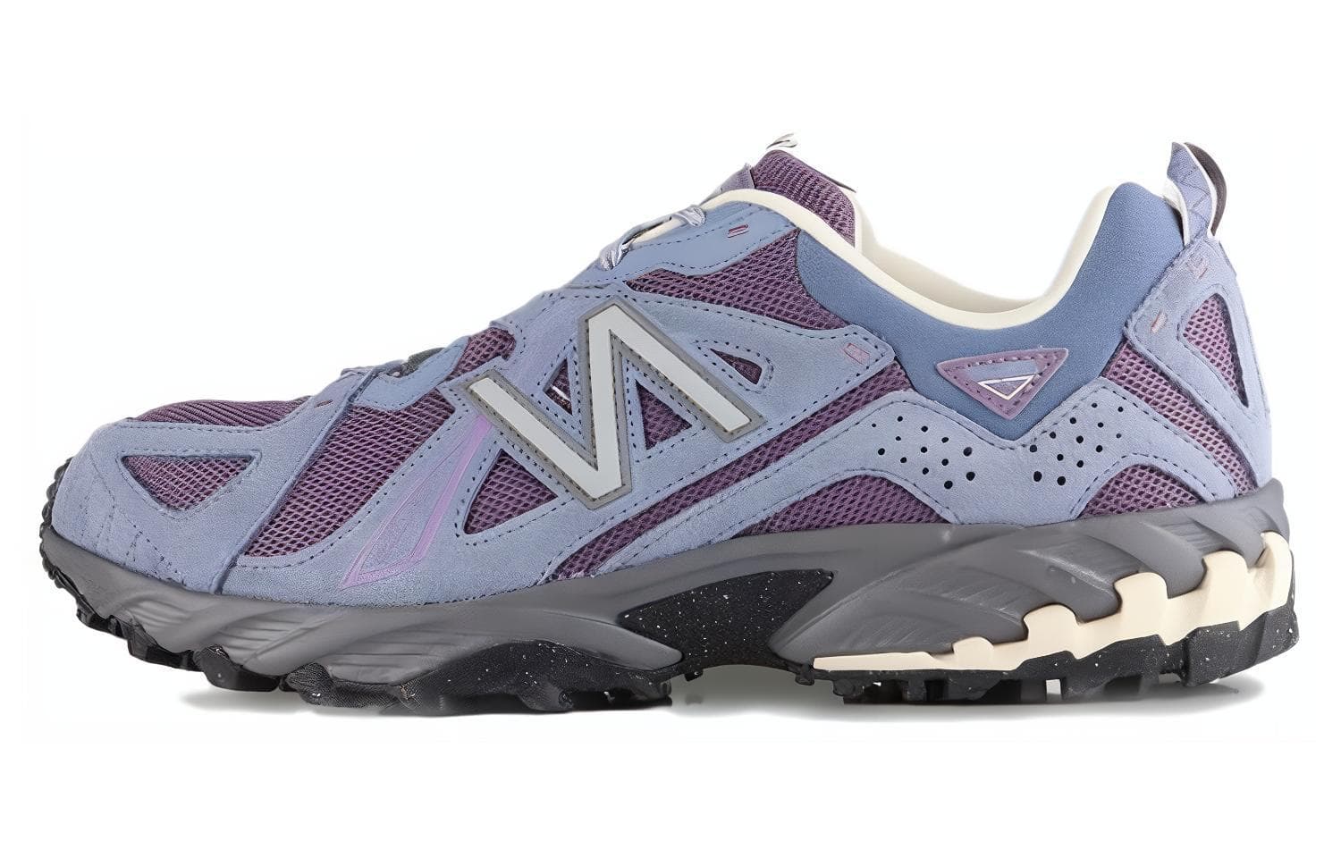 New Balance 610T Comfortable Sports Wear-Resistant Lightweight Low-Top Outdoor Shoes Unisex Blue Purple