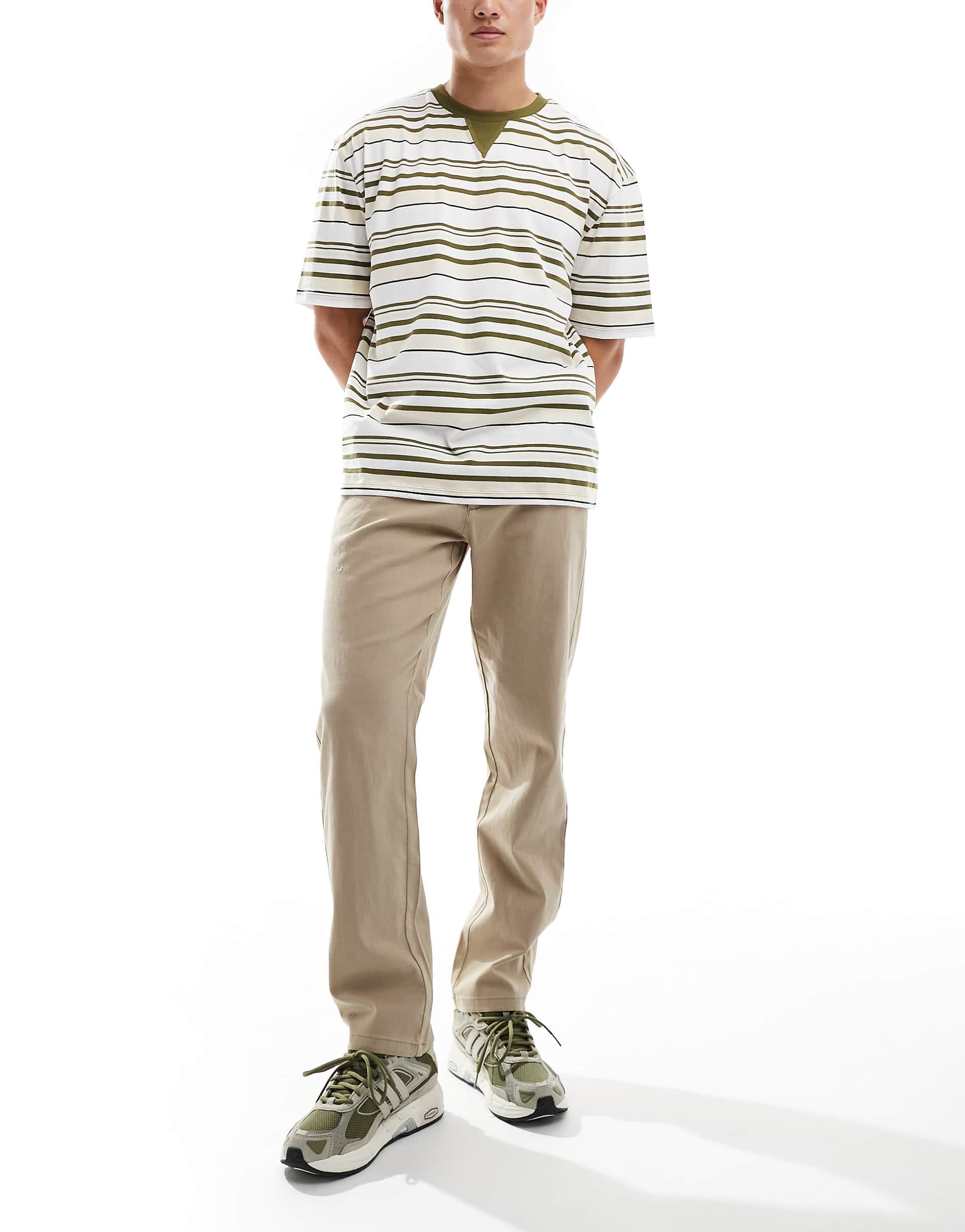 Only & Sons straight fit chinos in beige