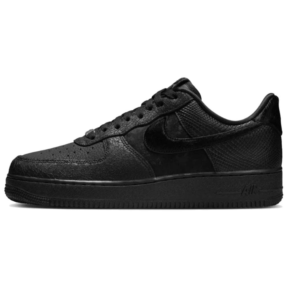 Nike Air Force 1 Abrasion Resistant Low top Skateboard Shoes Unisex Black