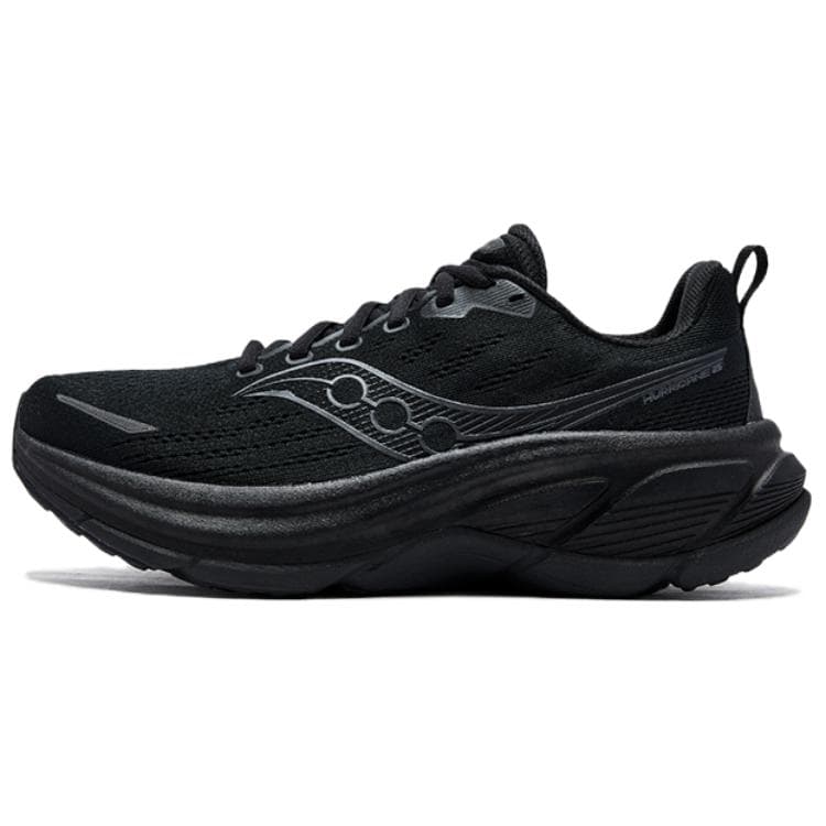 Saucony Hurricane 25 Comfort Soft Running Shoes Unisex Black