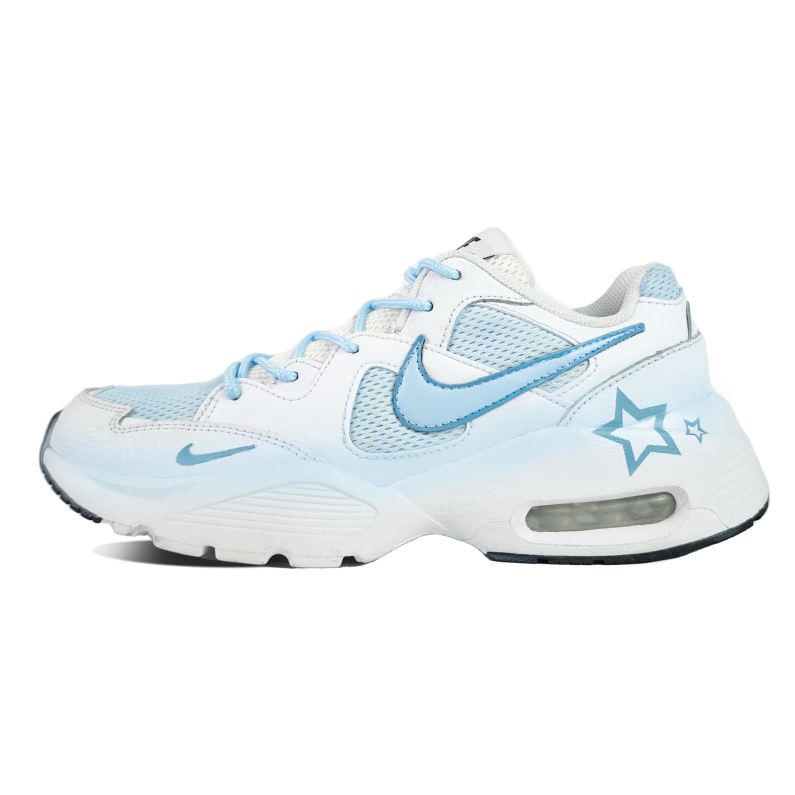Custom Sneakers Nike Air Max Fusion 'Meteor Dreamcatcher' Dopamine Gradient Retro Classic Wear-Resistant Low-Top Running Shoes Women's Light Blue
