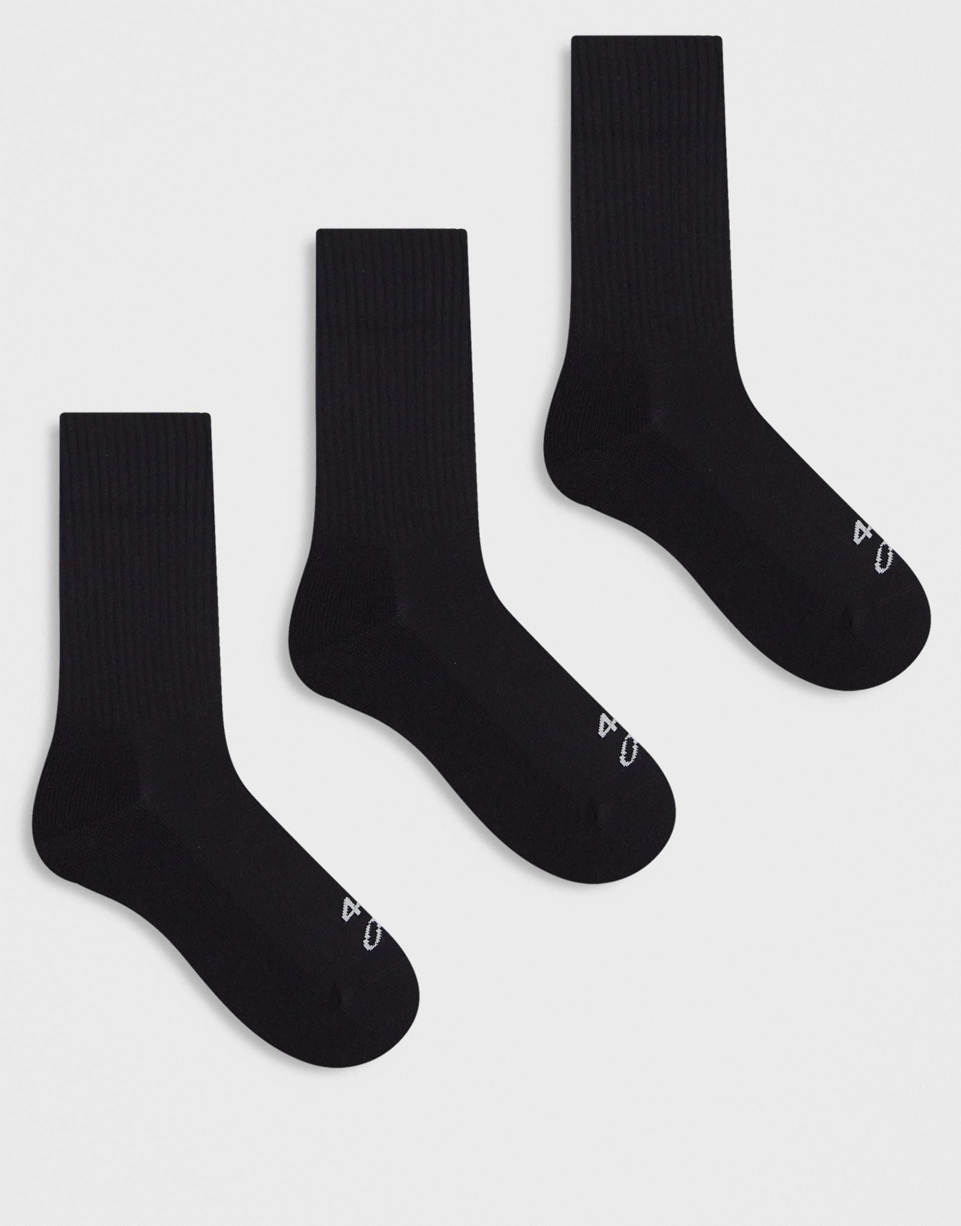4505 Icon running socks with arch support and anti bacterial finish in black