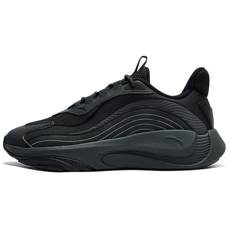 Anta Trendy Worship 4.0 Anti-Slip Wear-Resistant Low-Top Casual Shoes Men's Starry Sky Black
