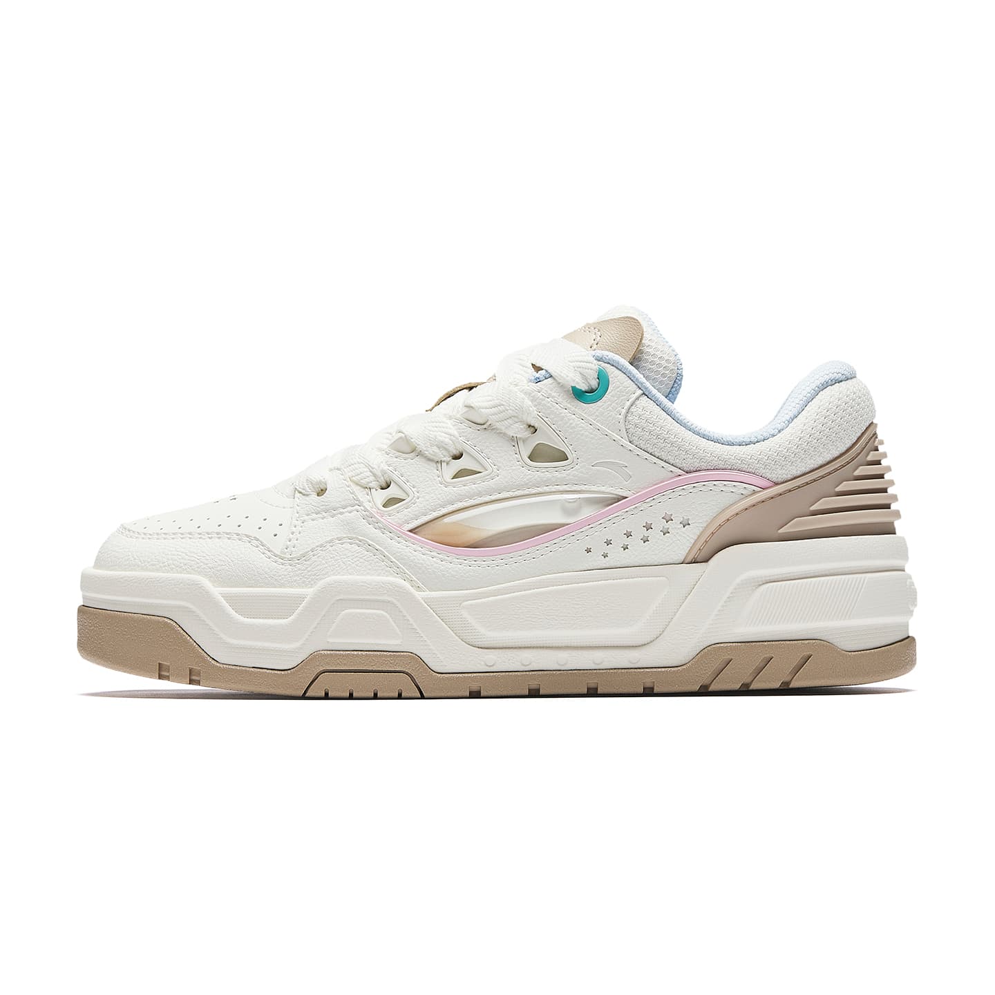 Anta Micro Sugar Casual Trendy Fashion Lightweight Breathable Wear-Resistant Low-Top Sneakers Women's White
