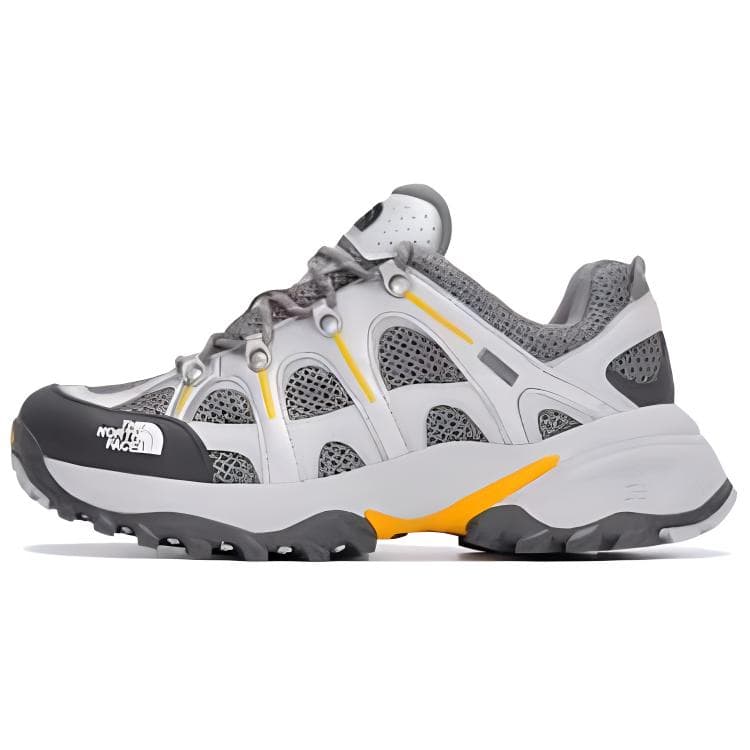 THE NORTH FACE Hedgehog Series Cushioned Wear-Resistant Breathable Low-Top Trekking Shoes Unisex Gray FW24