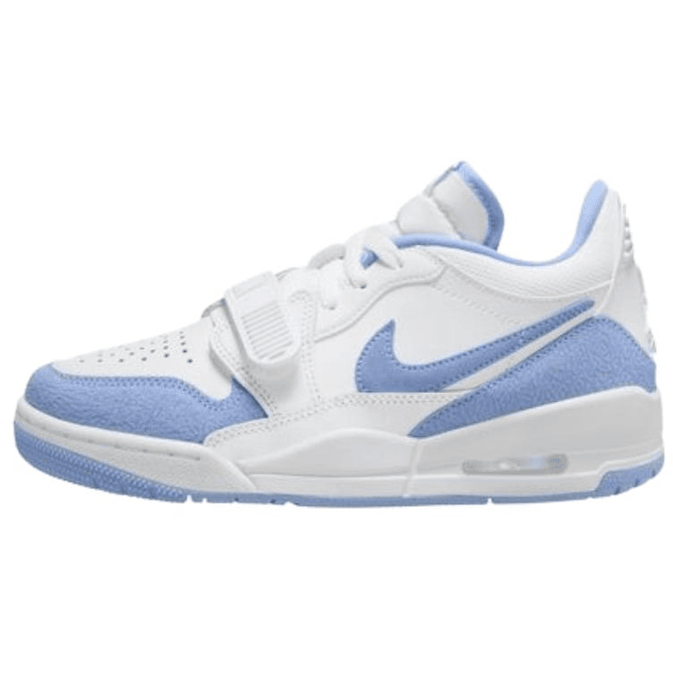 Jordan Legacy 312 Anti Slip Wear Resistant Low Top Vintage Basketball Shoes Women's White Blue