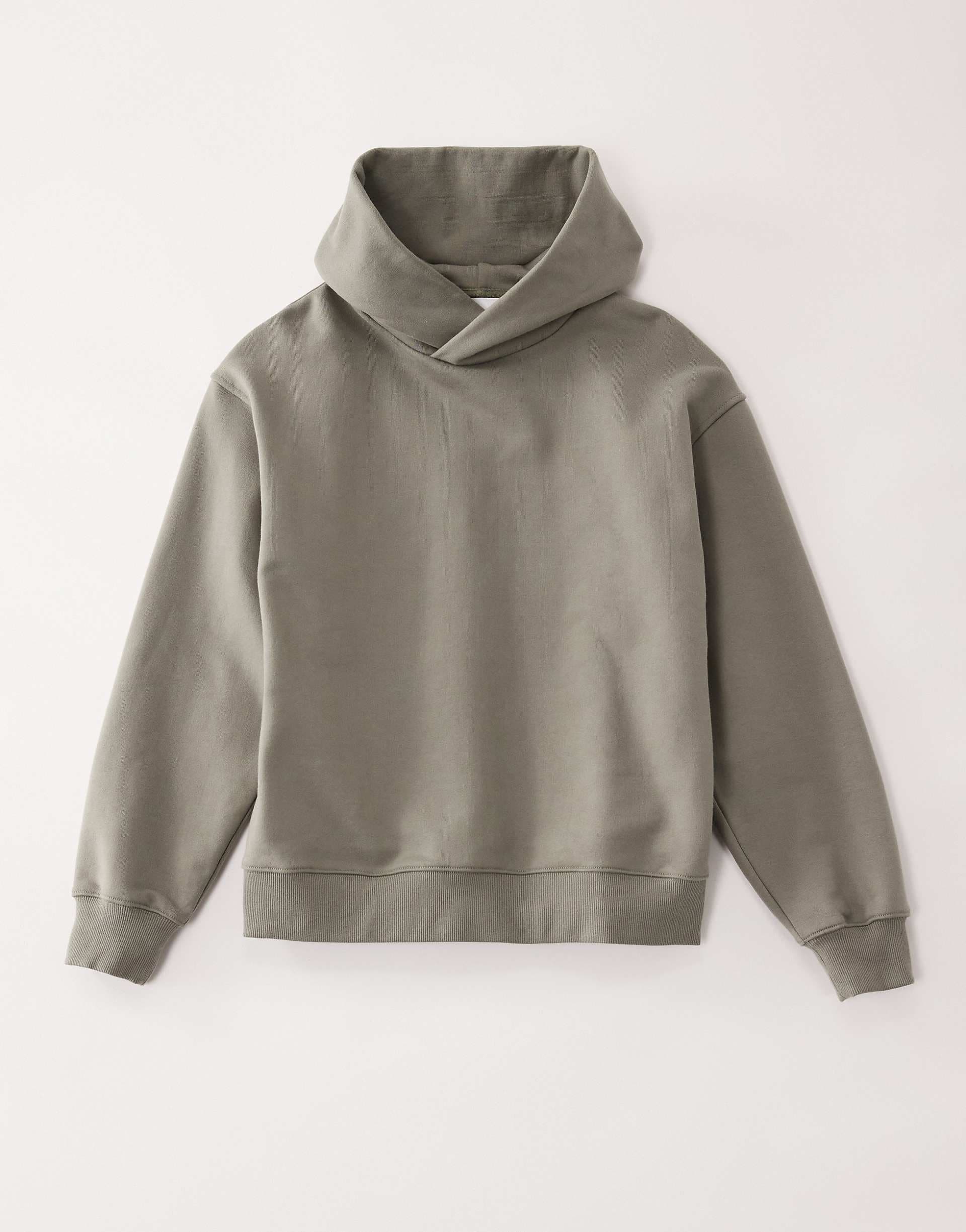 ASOS COLLECTIVE AC-T-2572 signature fit super heavyweight hoodie in pale khaki