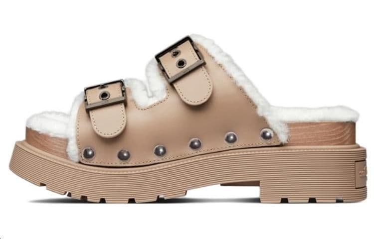 DIOR DIORquake Slide Slippers Women's Light Brown