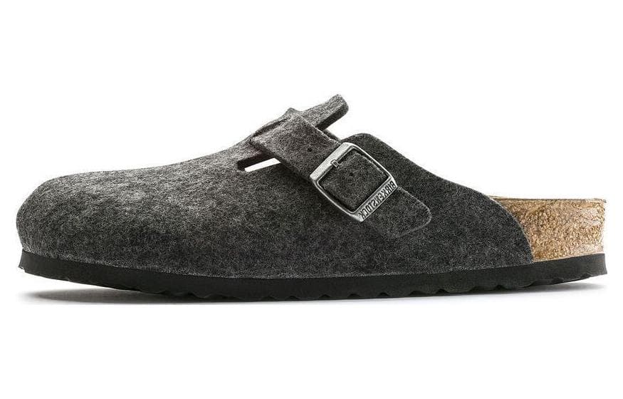 Birkenstock Boston Regular 'Wool Felt Anthracite'