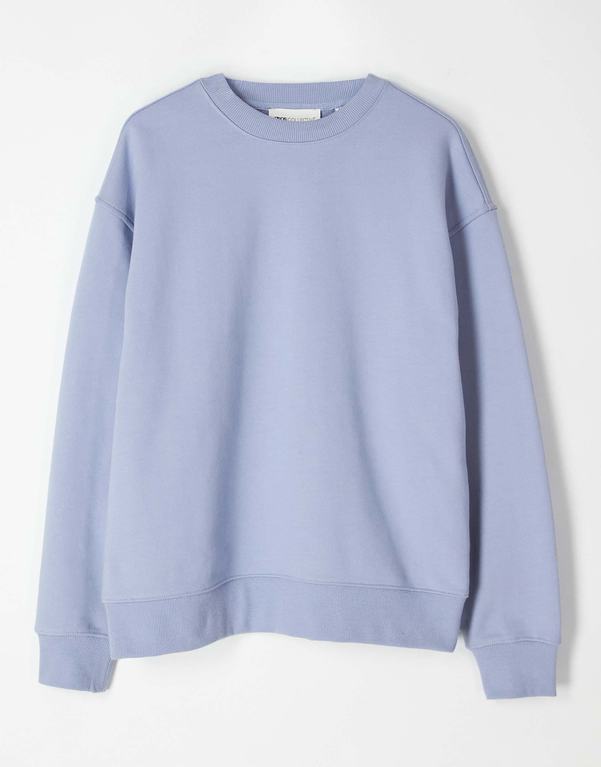 ASOS COLLECTIVE oversized super heavyweight crew neck sweatshirt in blue
