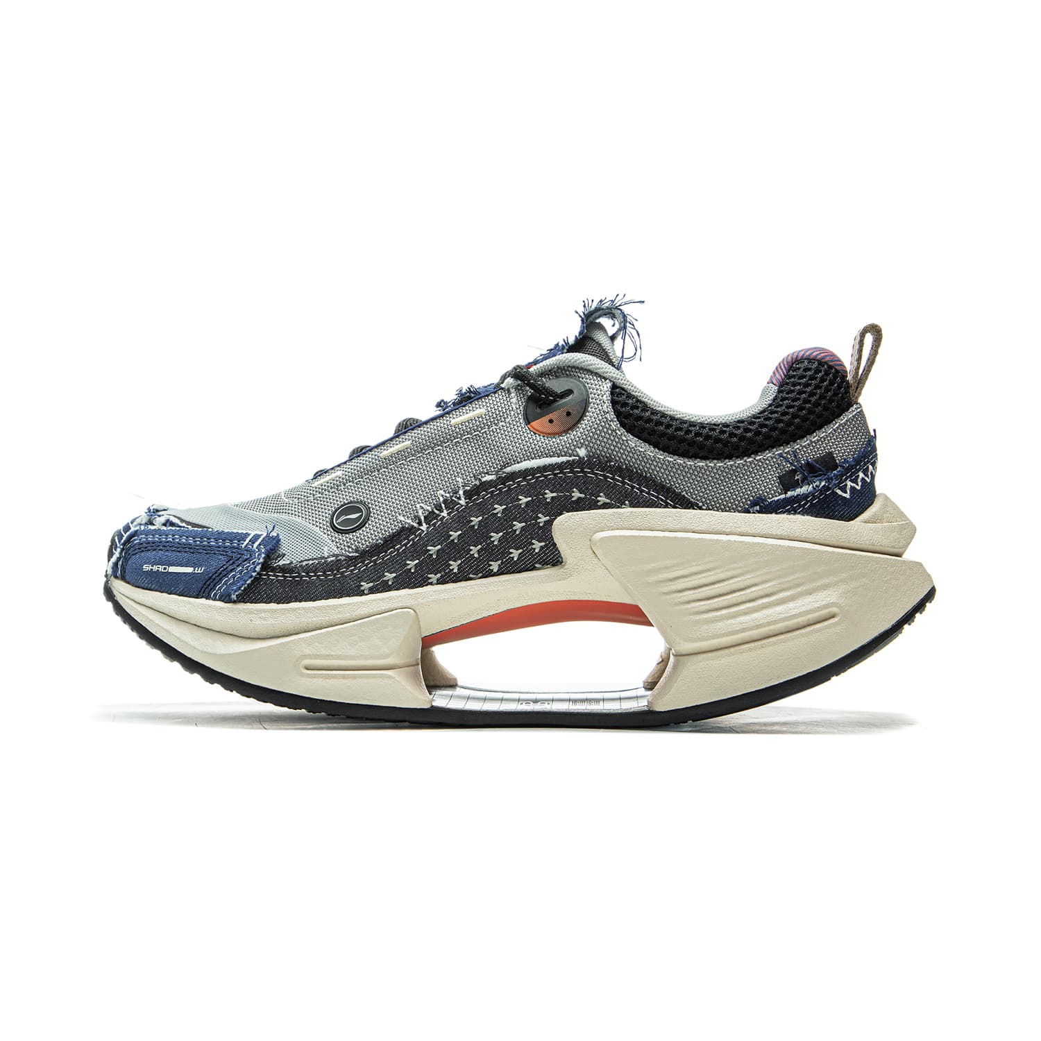 China Li Ning Jueying CRC 2.0 STAPLE Collaboration Reflective Trendy Sport Wear-Resistant Lightweight Bounce Low-Top Casual Shoes Men's Grey Black Blue