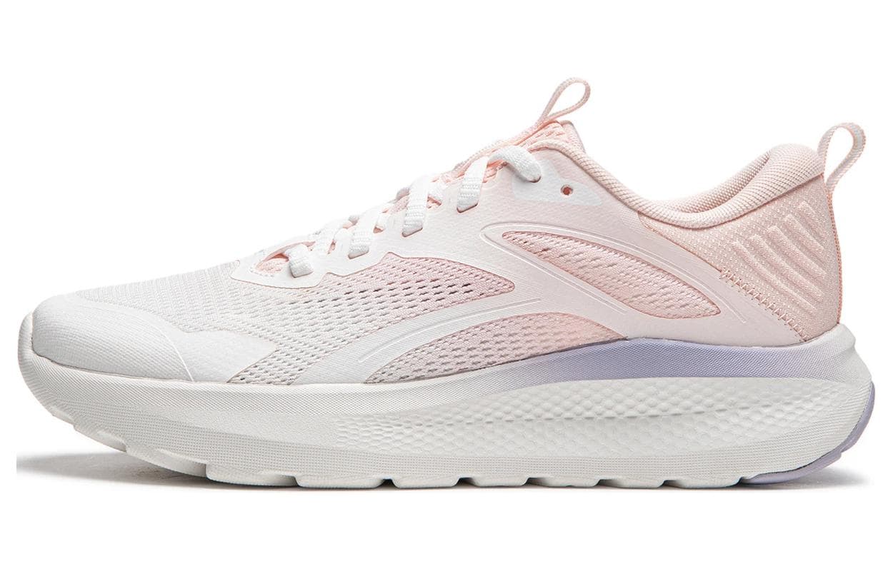 LiNing Cushioned Wear-Resistant Lightweight Low-Top Casual Shoes Women's White Pink