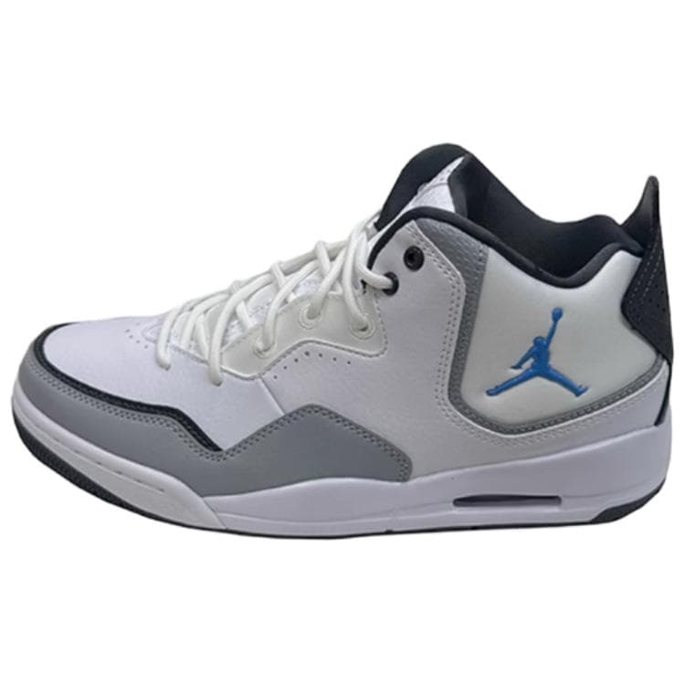 Jordan Courtside 23 Shock Absorbers Mid Top Basketball Shoes Men's White Gray
