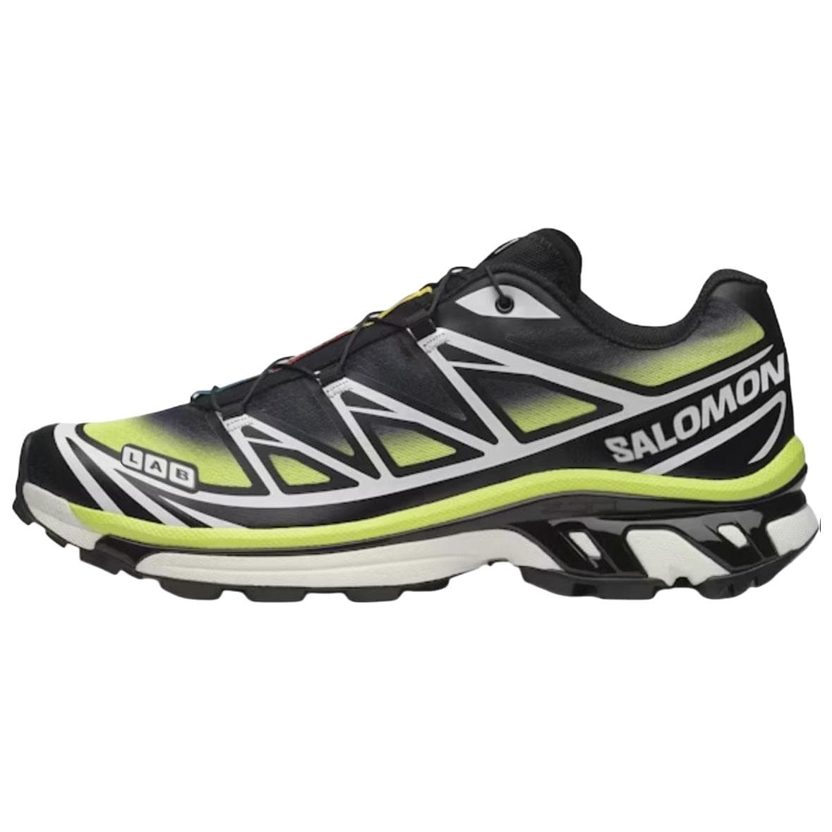 SALOMON XT-6 SKYLINE Comfortable Soft Trail Urban Commuter Running Shoes Unisex Black Yellow