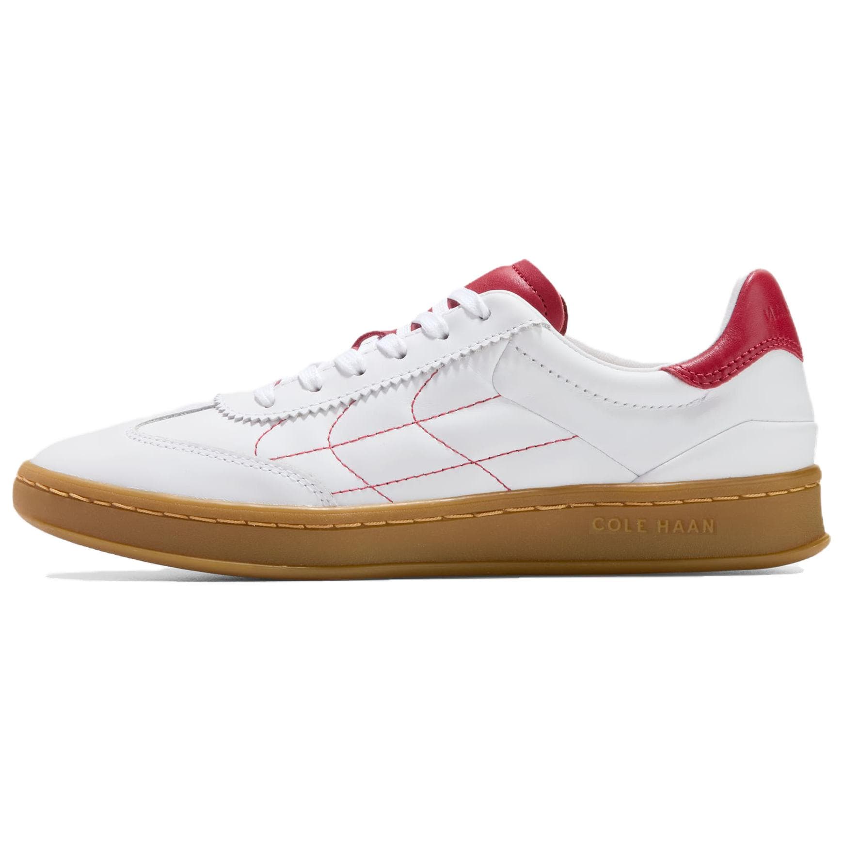 COLE HAAN GRANDPRO Leather Platform Skate Shoes Women's White