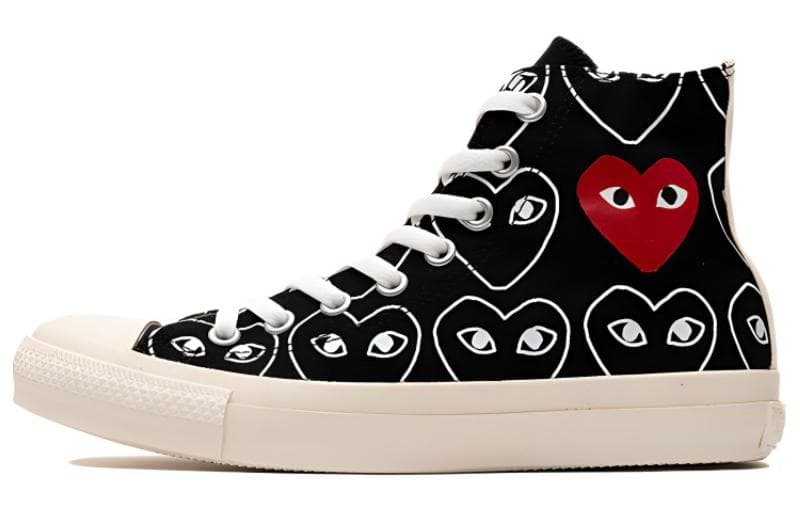Converse Cdg X Chuck Taylor All StarMulti Heart 'Black White'