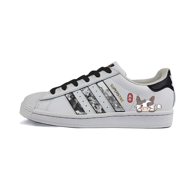Adidas Originals SUPERSTAR Slip-Resistant Low-Top Skateboard Shoes Unisex Black White