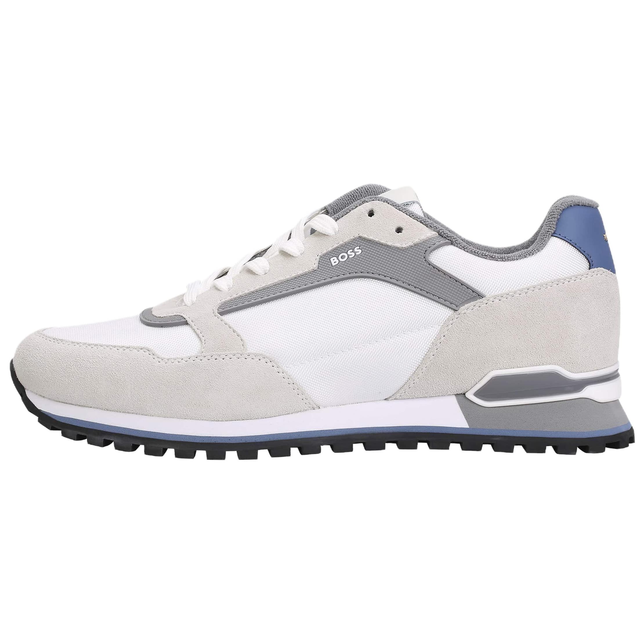 HUGO BOSS Lace-Up Round Toe Flat Low-Top Casual Shoes Men's Gray