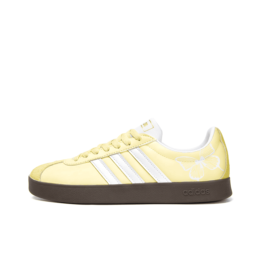 Custom Sneakers adidas neo VL Court 2.0 'Flower & Alice' Comfortable Versatile Durable Lightweight Low-Top Sneakers Yellow