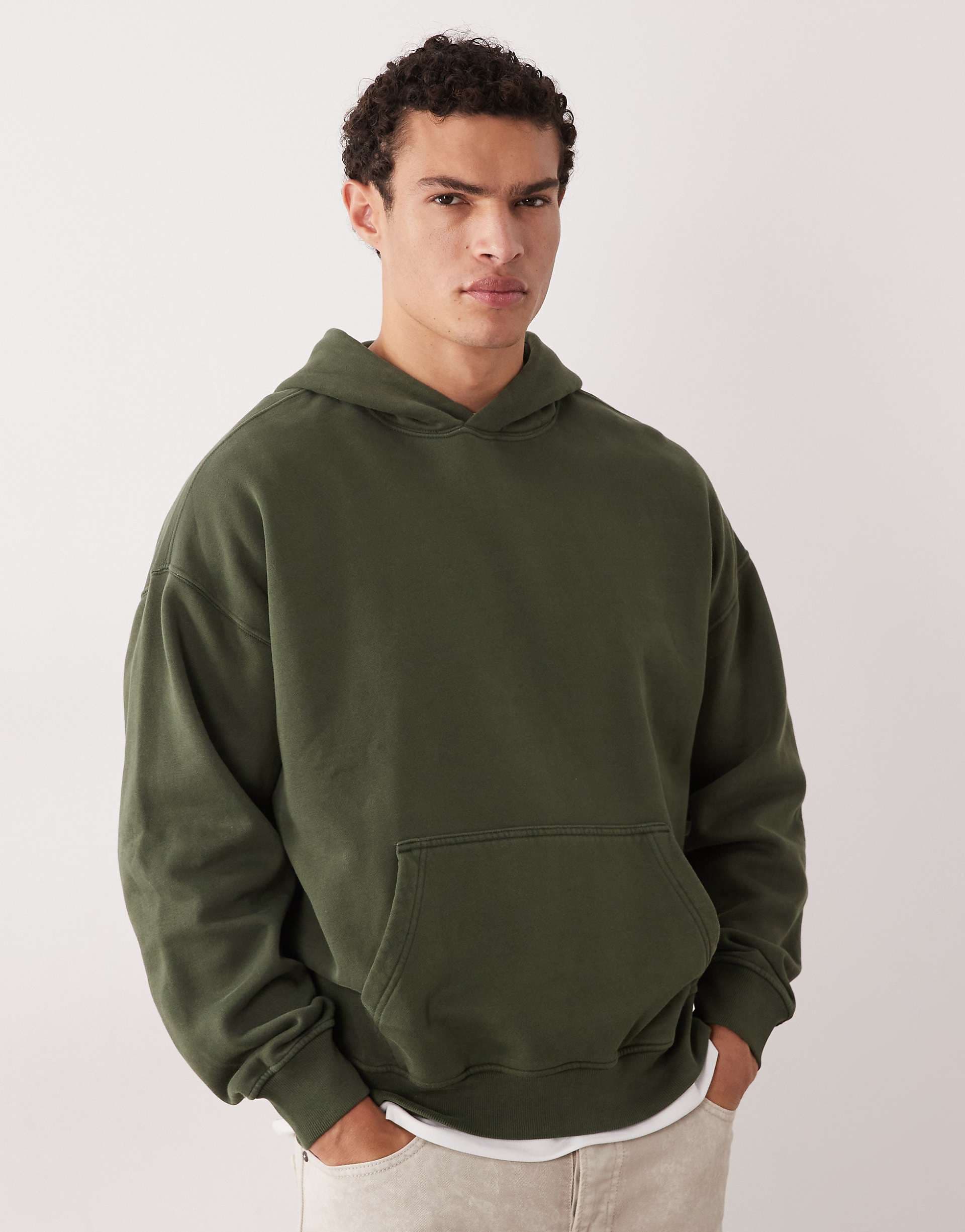 Abercrombie & Fitch essential hoodie in green