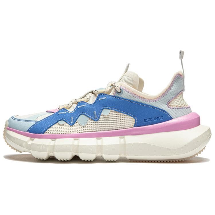 LiNing Essence 2.3 Cushioning Wear-Resistant Low-Top Casual Shoes Women's Blue White Pink