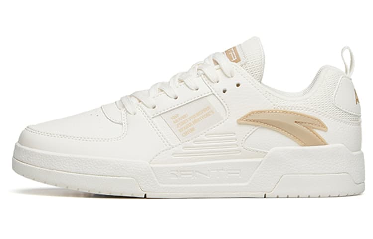 Anta Life Collection Low-Top Skateboard Shoes Women's White Brown