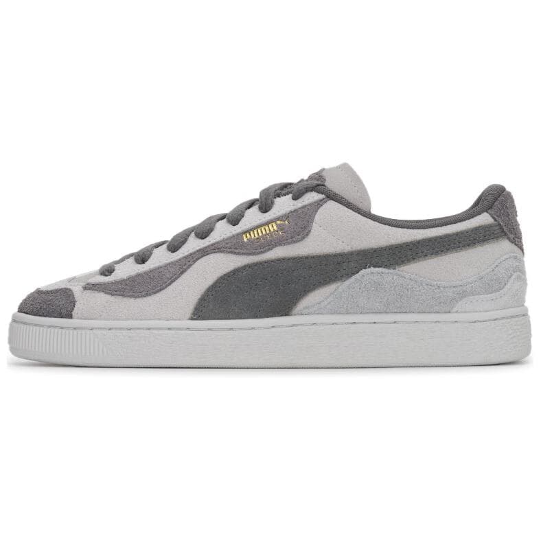PUMA Suede Trippy Durable Breathable Low-Top Casual Shoes Unisex Gray Black