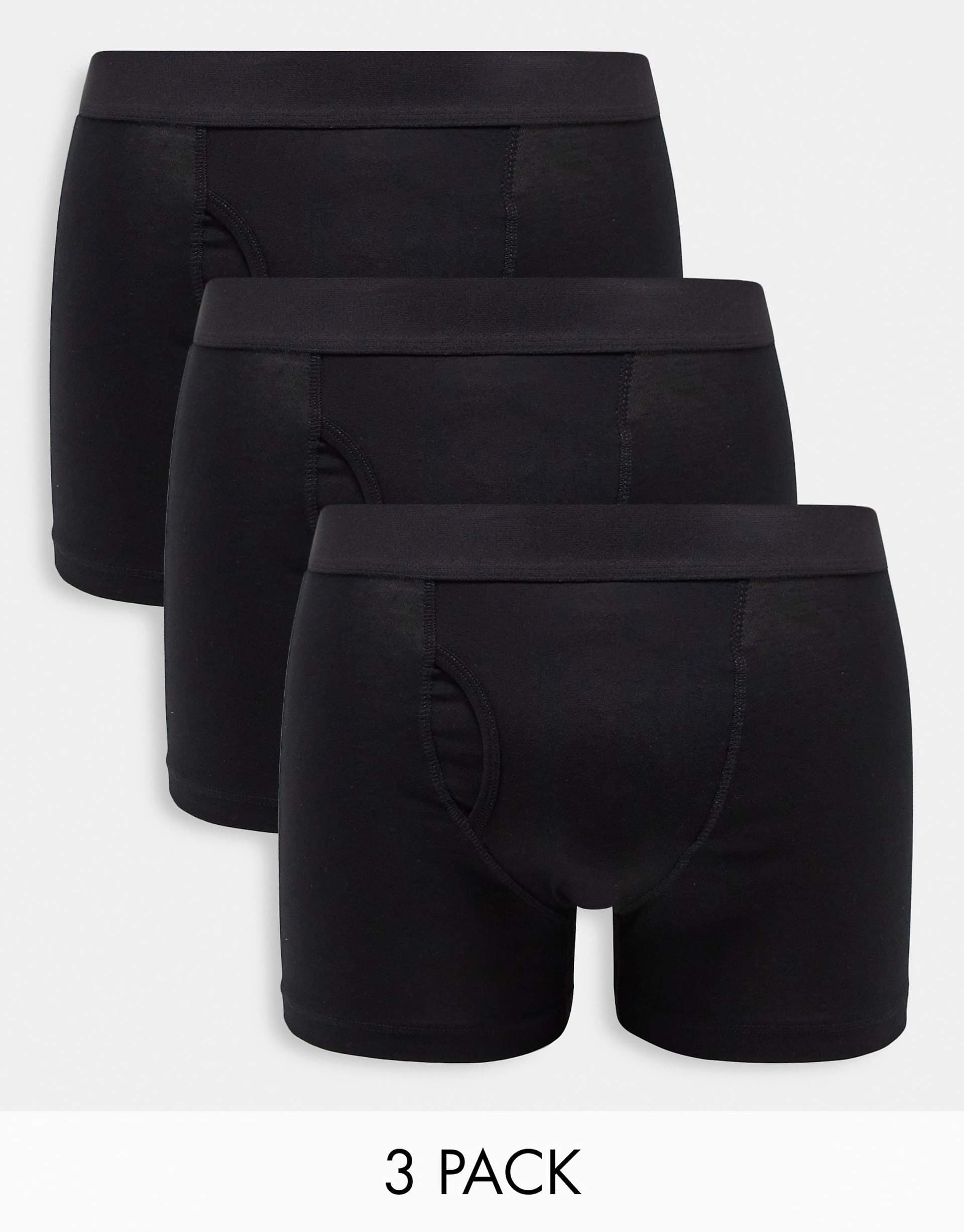 Weekday Johnny 3-pack Boxer Set in black