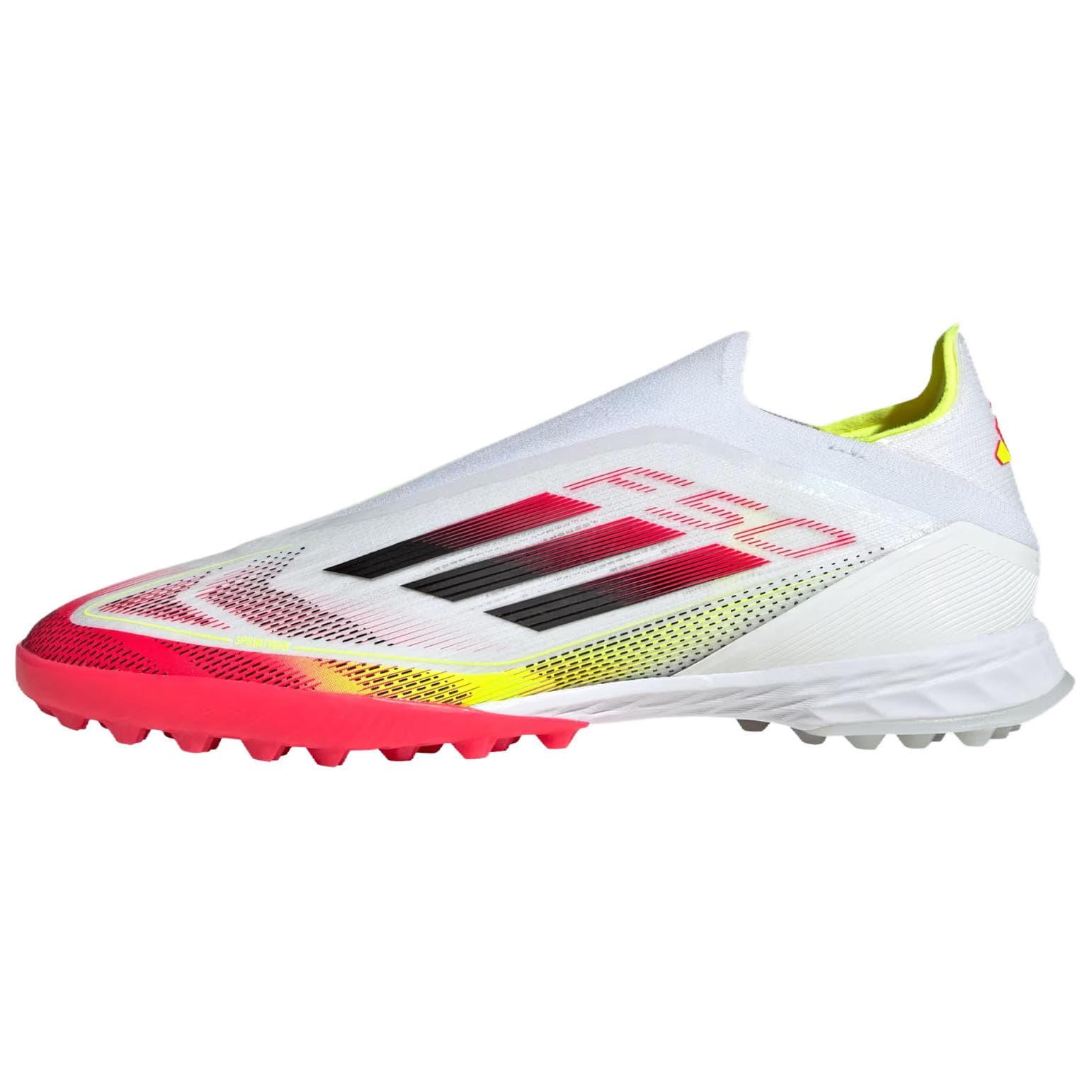 adidas F50 PRO Comfort TF (Rubber Turf) PU Non-Slip Wear-Resistant Soccer Cleats Unisex White/Red