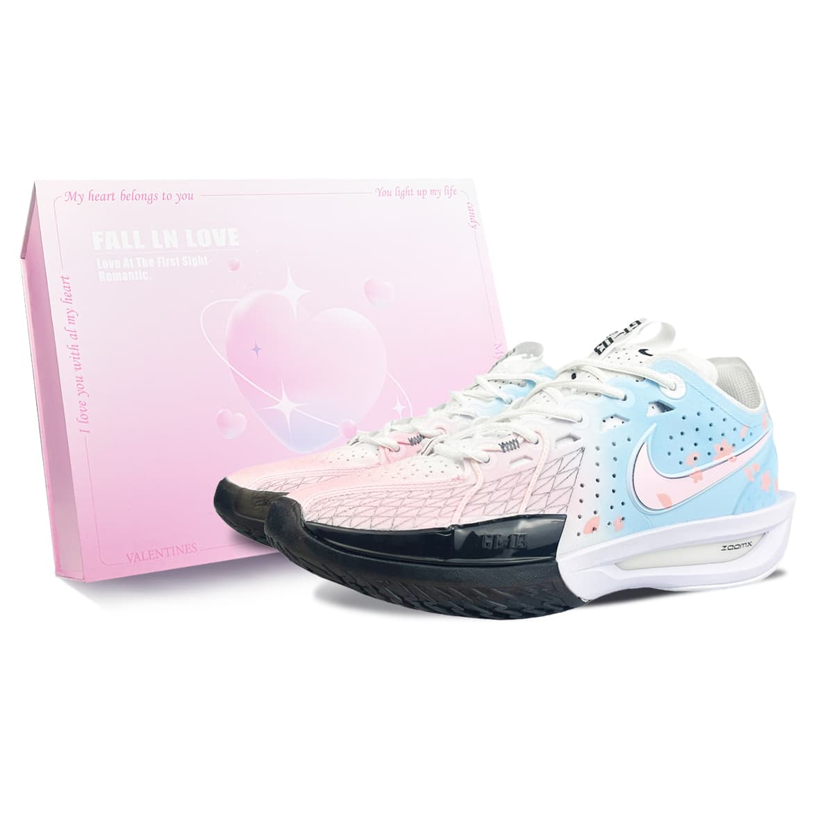 Nike G.T. Cut 3 'Graffiti' Custom Basketball Shoes Unisex Blue/Pink
