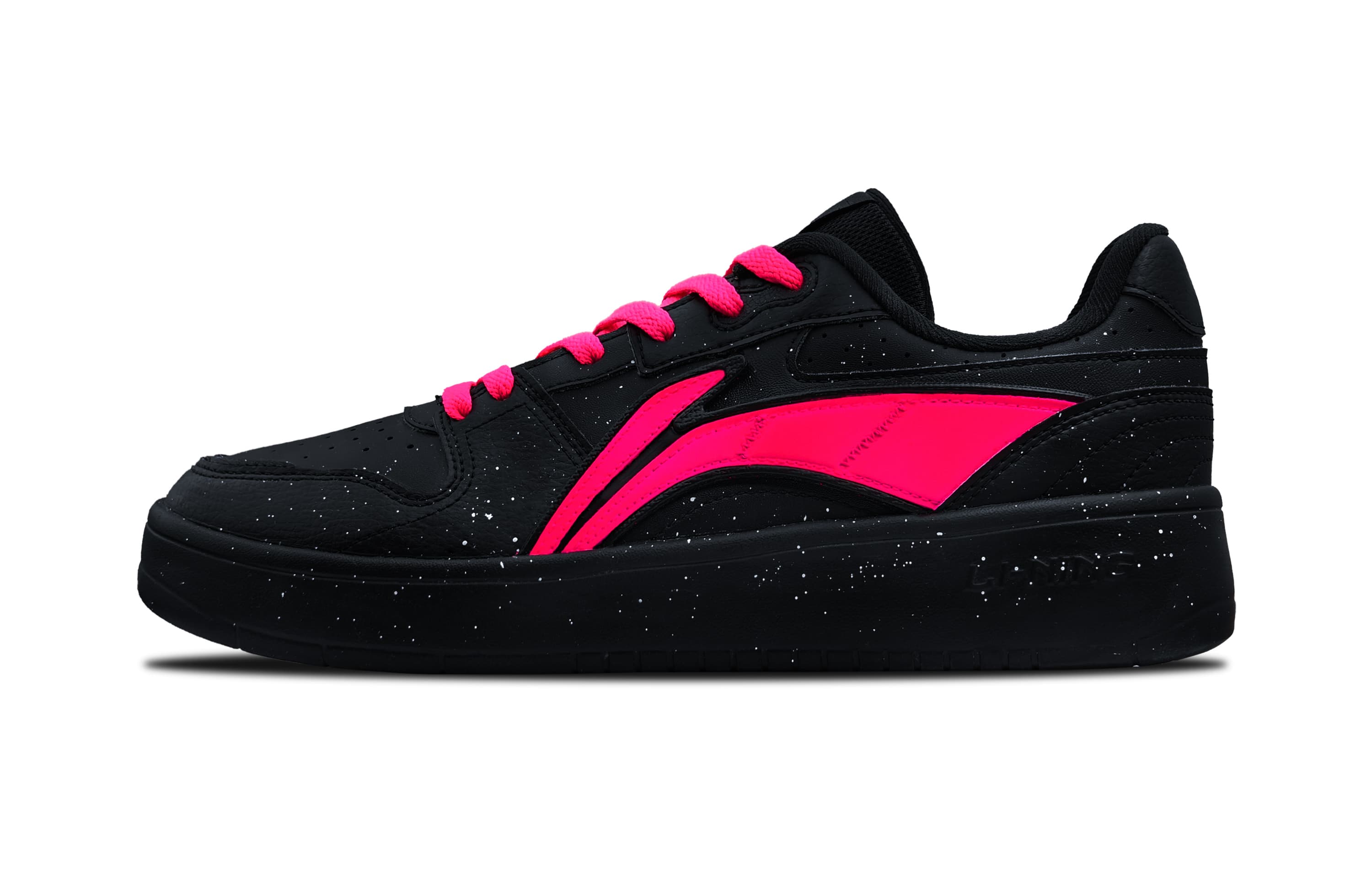 Custom SneakersLiNing Yuanbao Casual Comfortable Anti-Slip Cushioning Low-Top Skate Shoes Men's Black Red