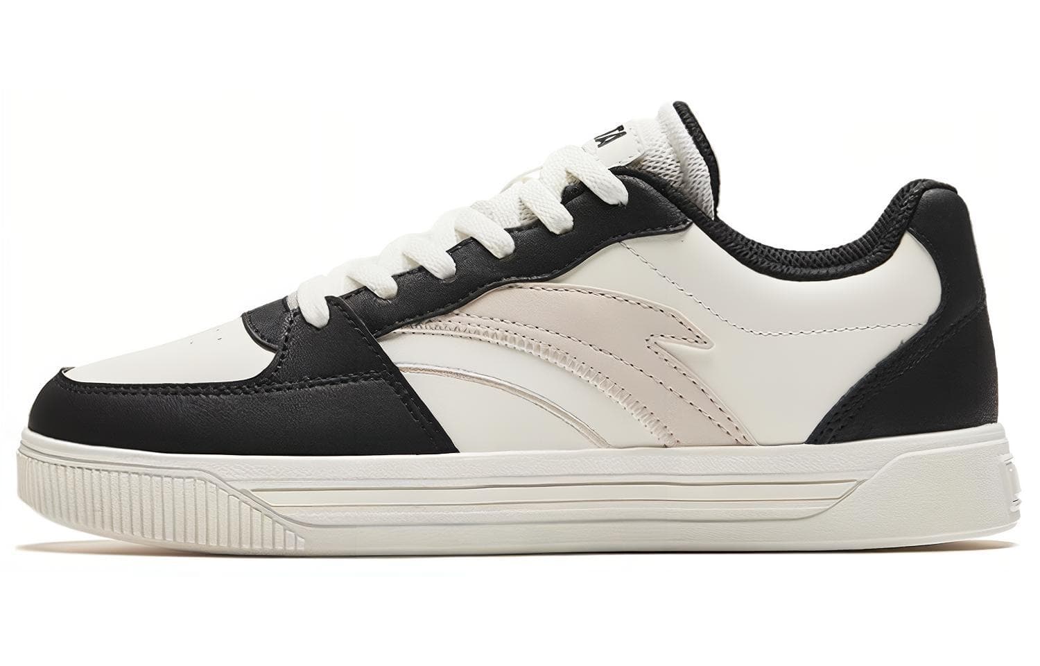 Anta Cushioning Wear-Resistant Low-Top Skate Shoes Women's Black White
