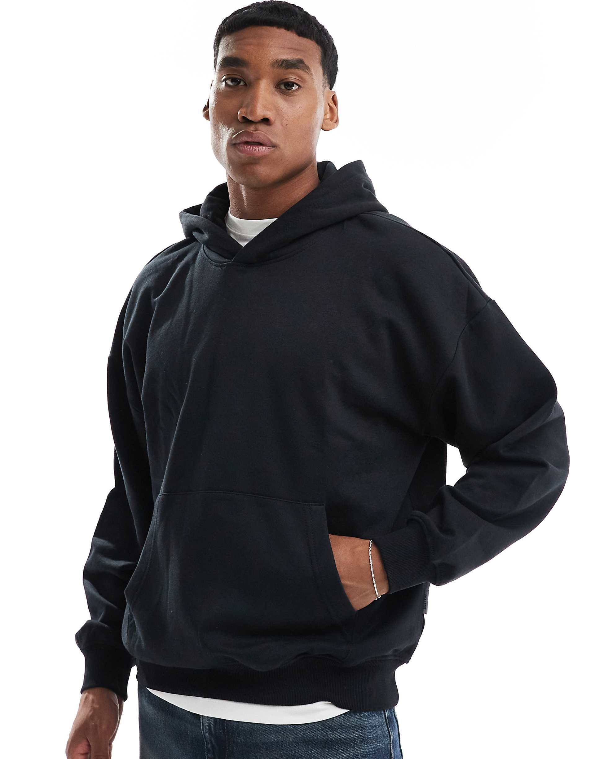 ONLY & SONS oversized hoodie in black