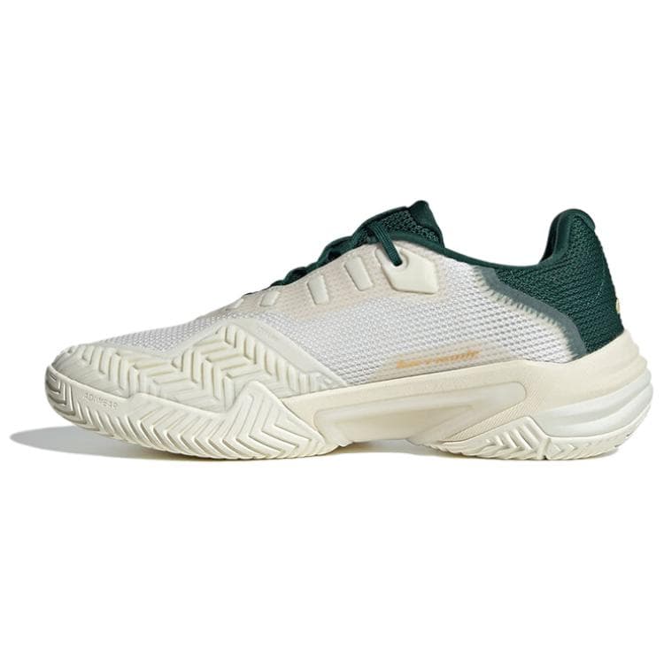 adidas Barricade 13 Comfort Durable Low-Top Tennis Shoes Men's White Green