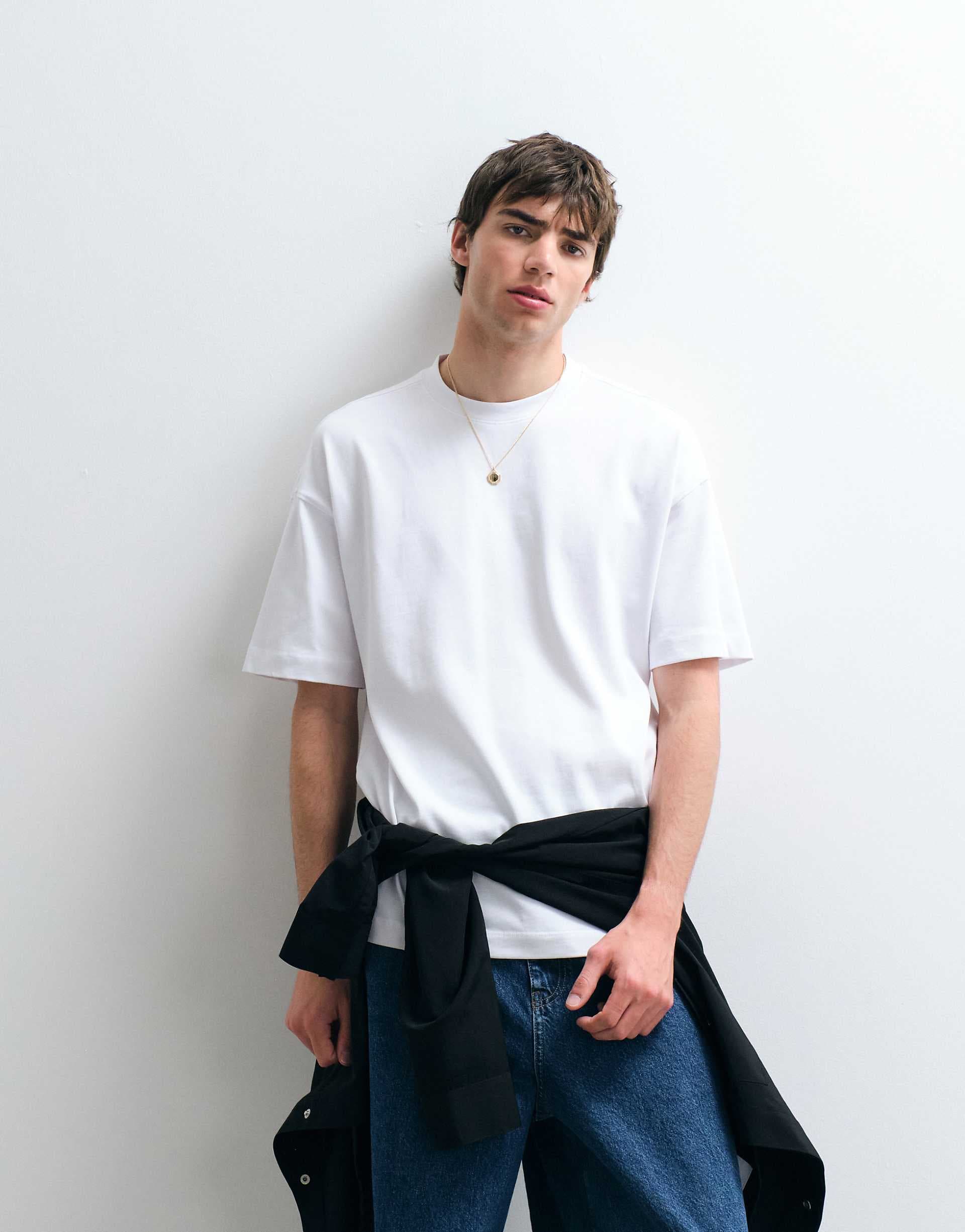 ASOS COLLECTIVE super heavyweight oversized t-shirt in white