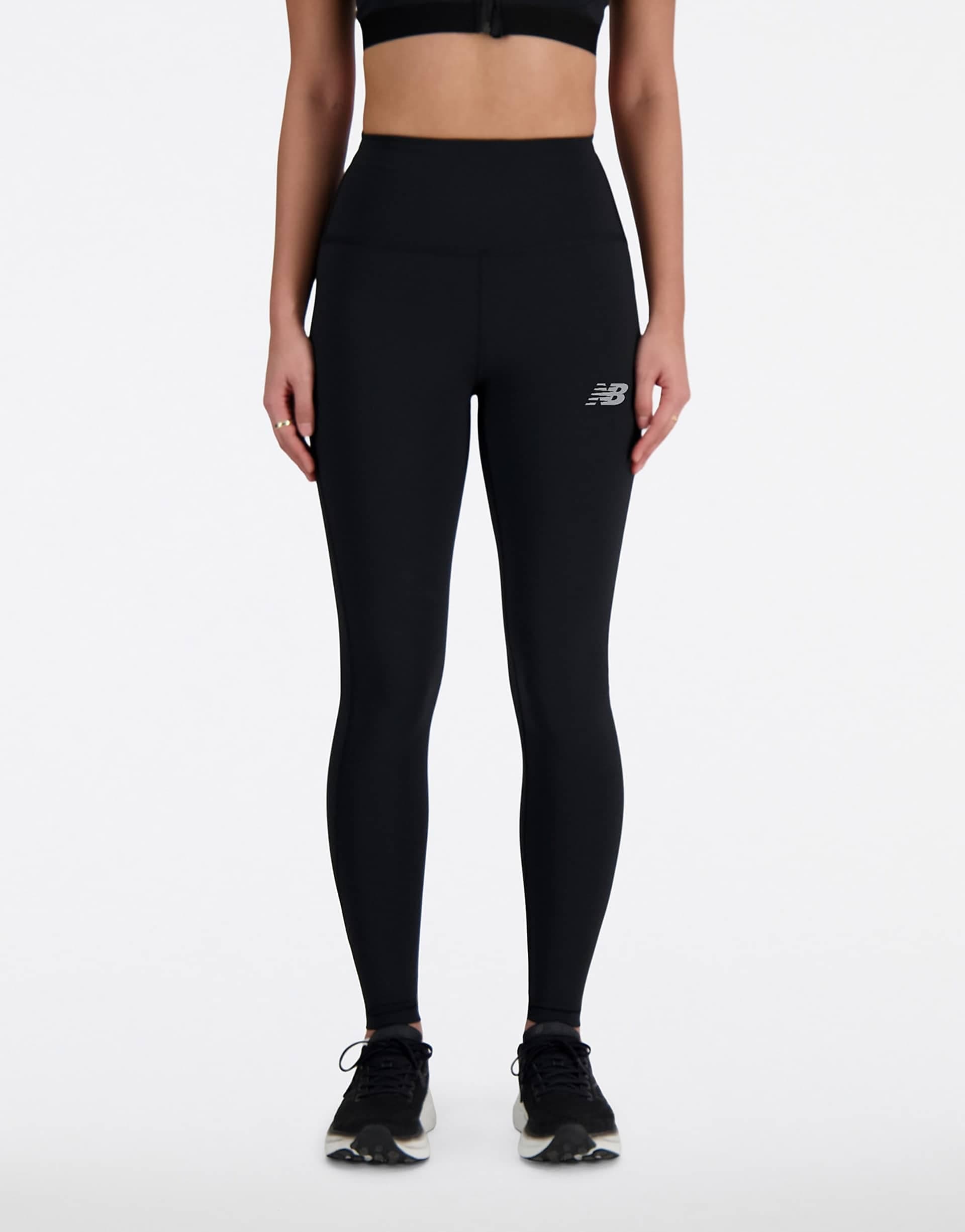 New Balance sport sleek high rise leggings in black