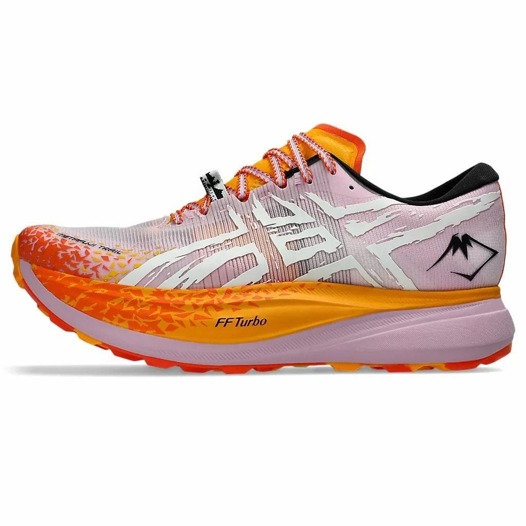 Asics METAFUJI TRAIL Wear resistant And Lightweight Low Top Running Shoes Unisex Pink