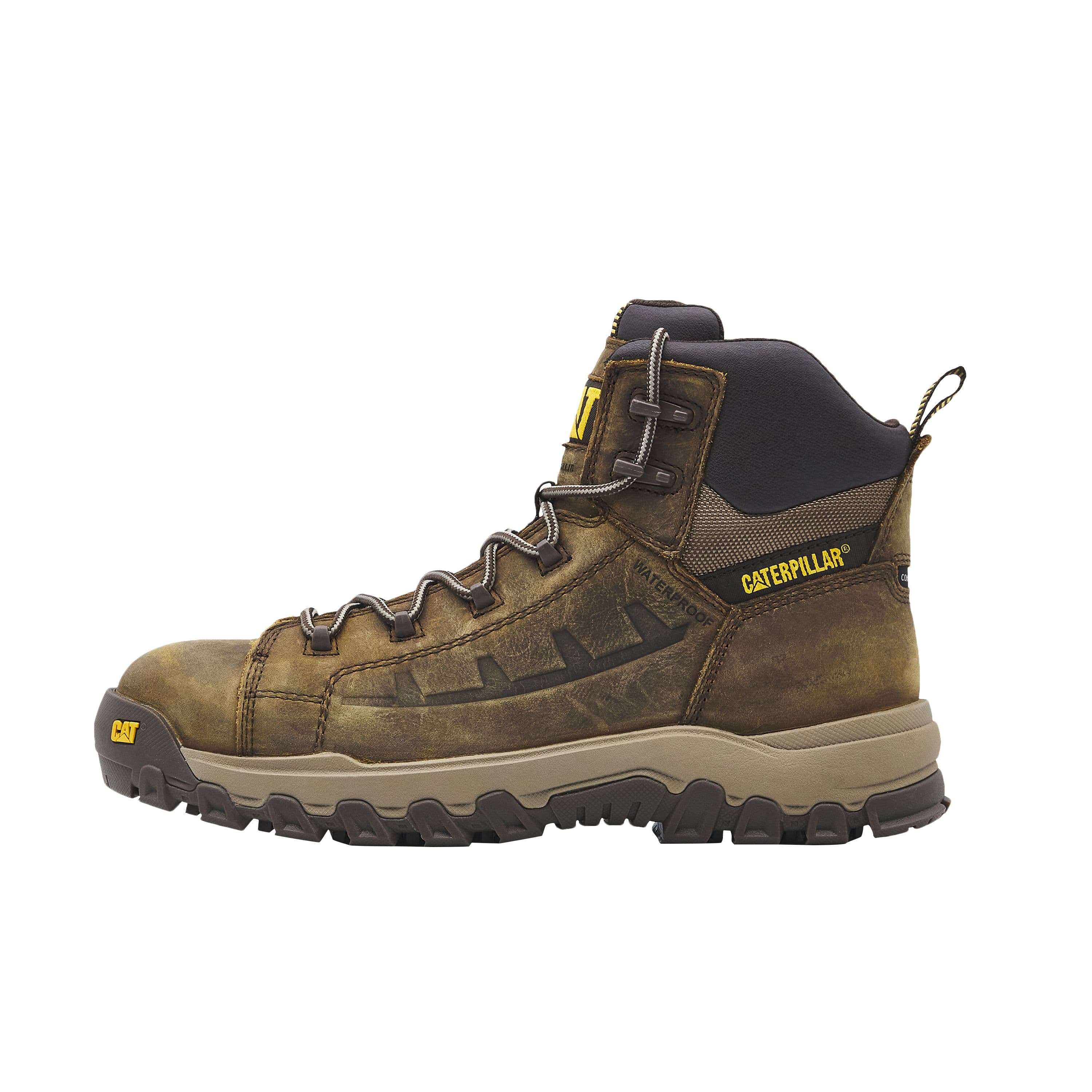 CAT Slip-Resistant 13cm Outdoor Boots Men's Brown