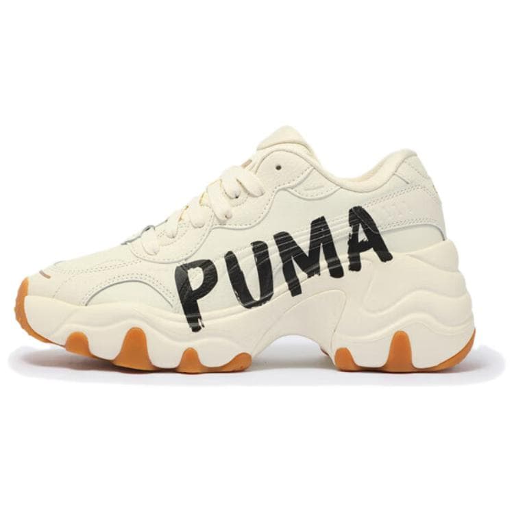 PUMA Pulsar Wedge Anti-Slip Wear-Resistant Low-Top Chunky Sneakers Women's Ecru