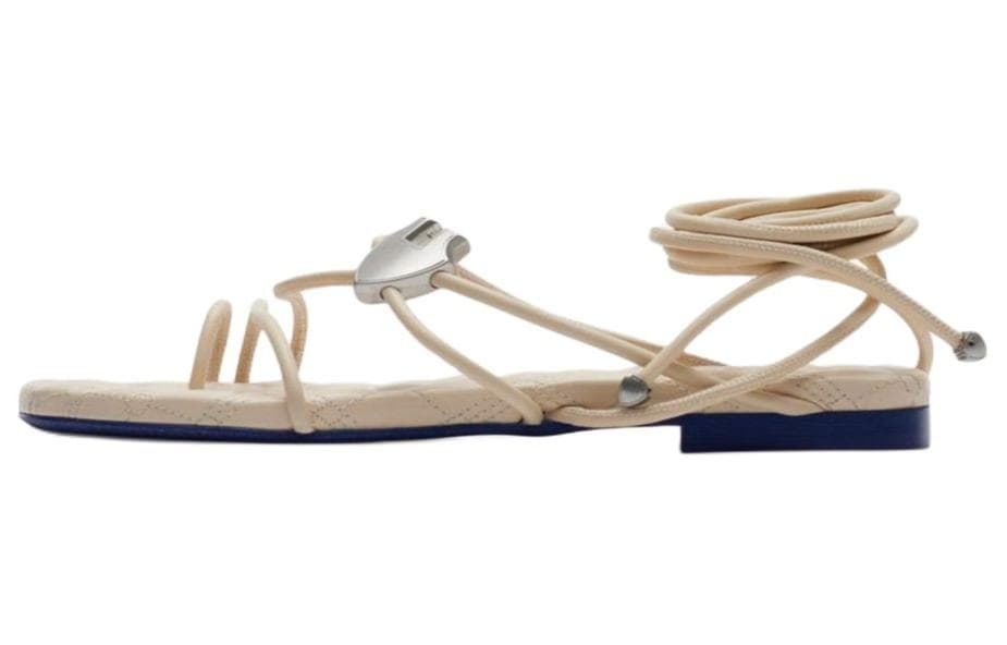 Burberry Ivy Shield Leather Sandals
