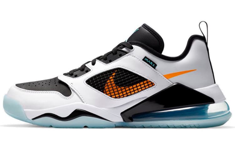 JORDAN Mars 270 Low White Black Orange Aqua